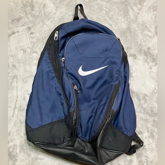 Nike Other - Nike Black Blue Vintage School Bag Back pack gym bag street wear multi pocket